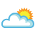 It is forcast to be Partly Cloudy at 11:00 PM EDT on May 18, 2012